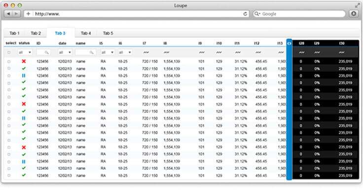 Screenshot image shwoing the two layers table idea design by Hexoo UX/UI design team